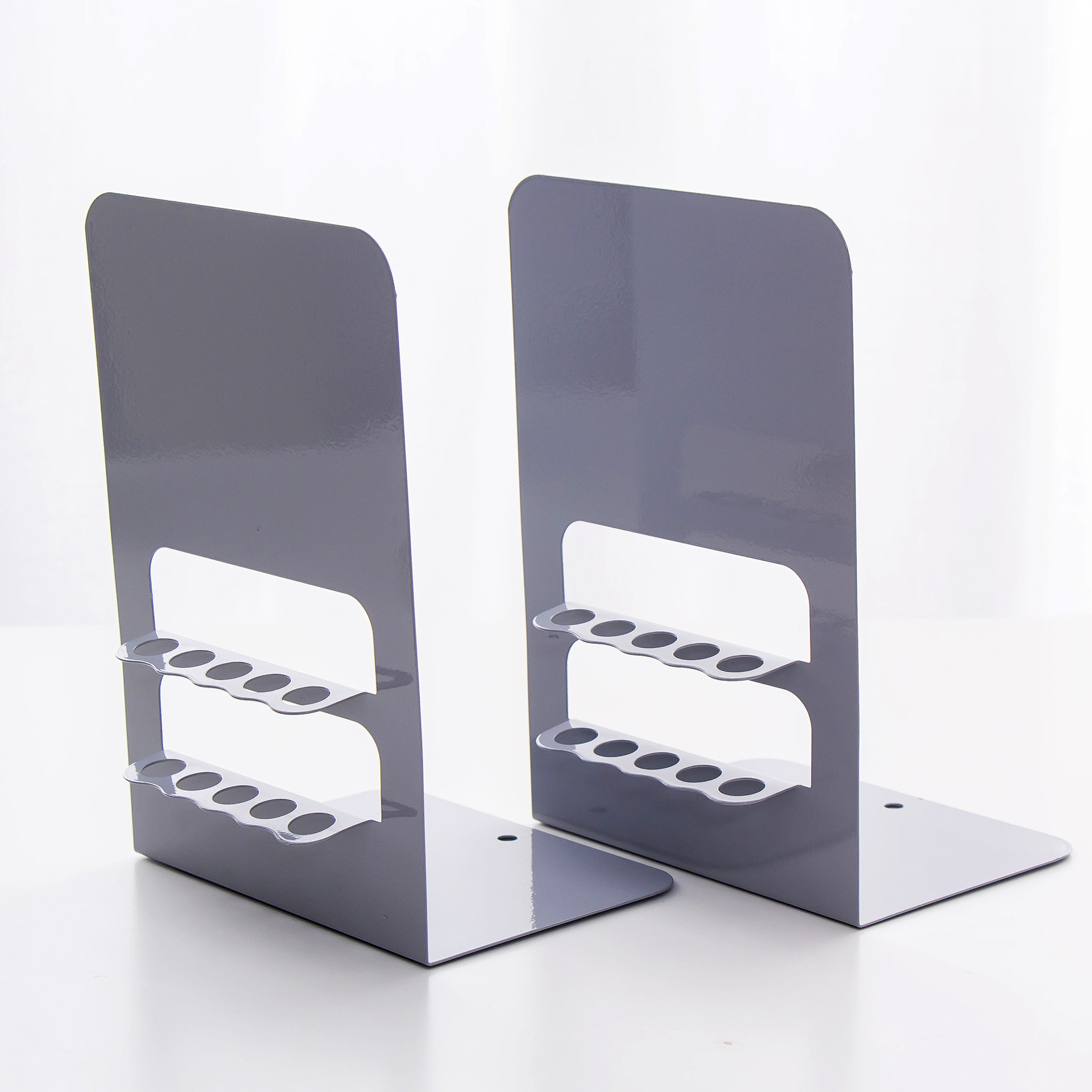 彪派 创意金属桌面书立架学生简约书挡档板办公立书靠书拦夹摆件