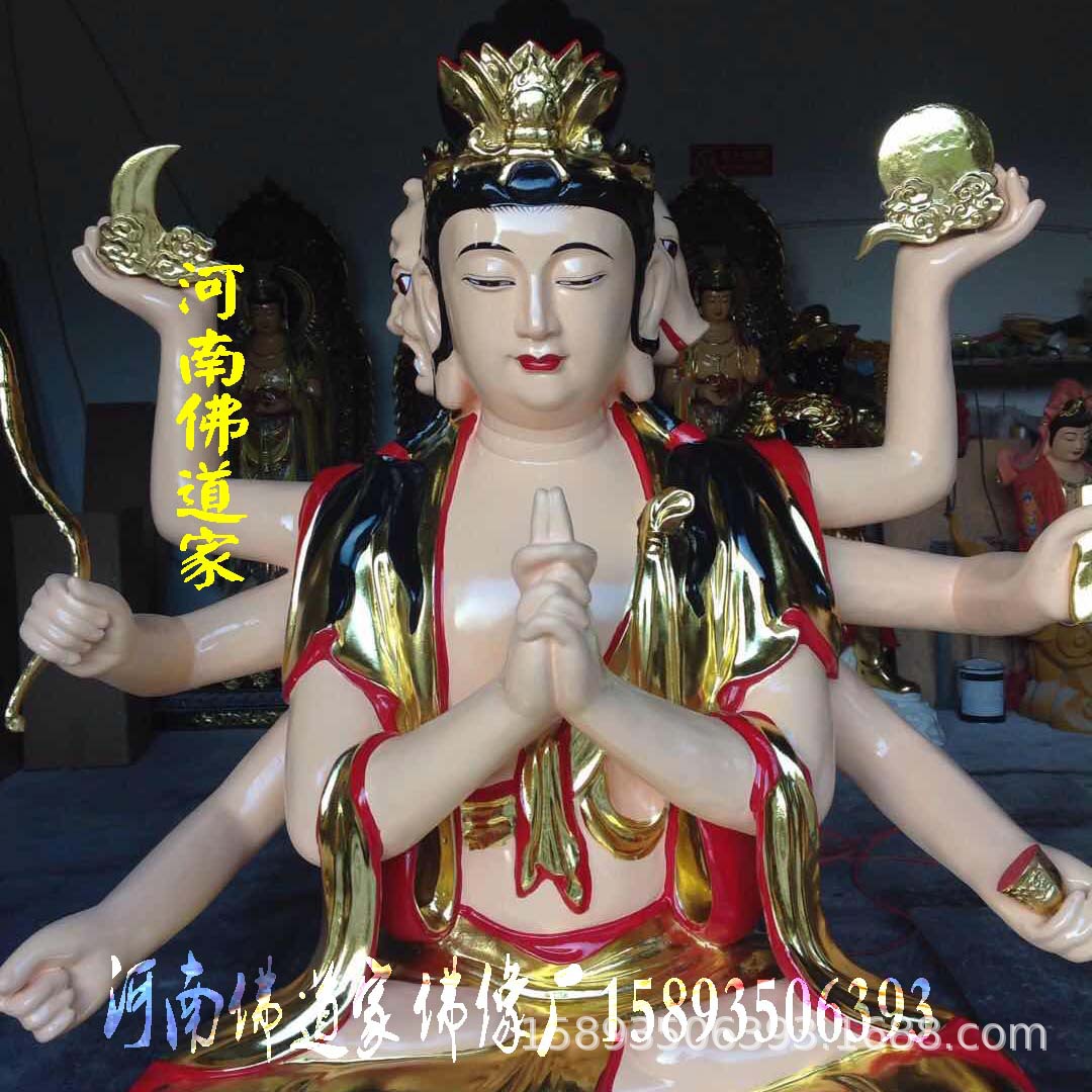 斗姆元君神像 精品斗母元君佛像 树脂佛像 北斗七星雕塑