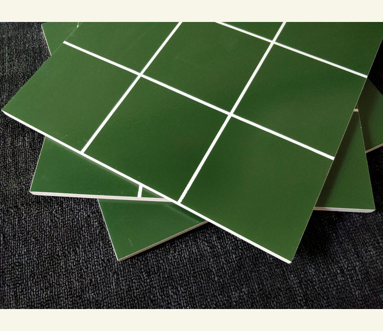 墨绿色格子瓷砖300×300厨房卫生间小方格墙砖餐厅吧台邮政绿地砖