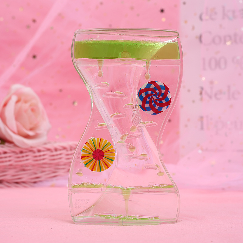 抖音风车双轮美腰滴油沙漏 创意漏油 油漏礼品旅游景区货