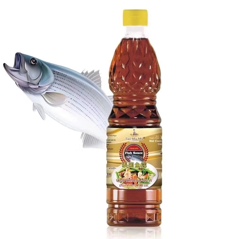 泰国进口水妈妈鱼露黄标700ml瓶 凤尾鱼汁冬阴功汤泰国菜调味料