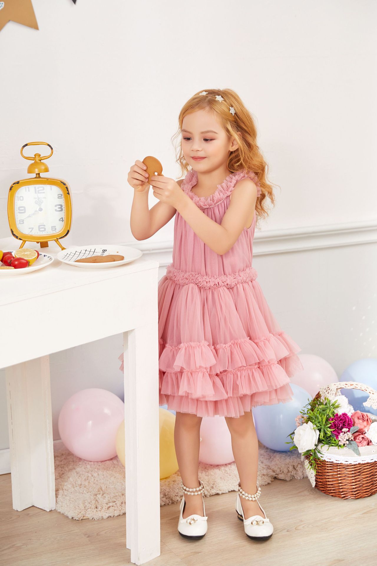 现货dolly纱裙公主tutu裙女童蓬蓬裙宝宝周岁礼裙超仙连衣裙代发