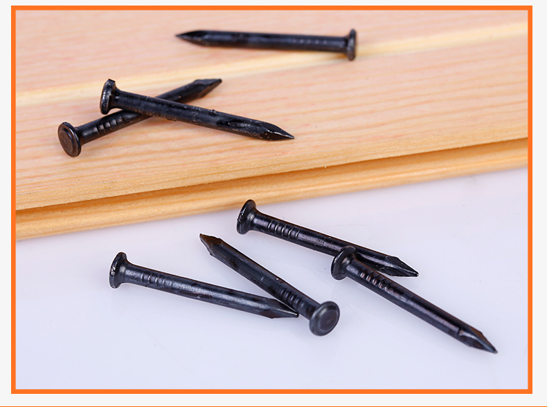 厂家直销钢钉精品硬质水泥钢钉镀锌长钉子黑色30直钉木工钉子钢排