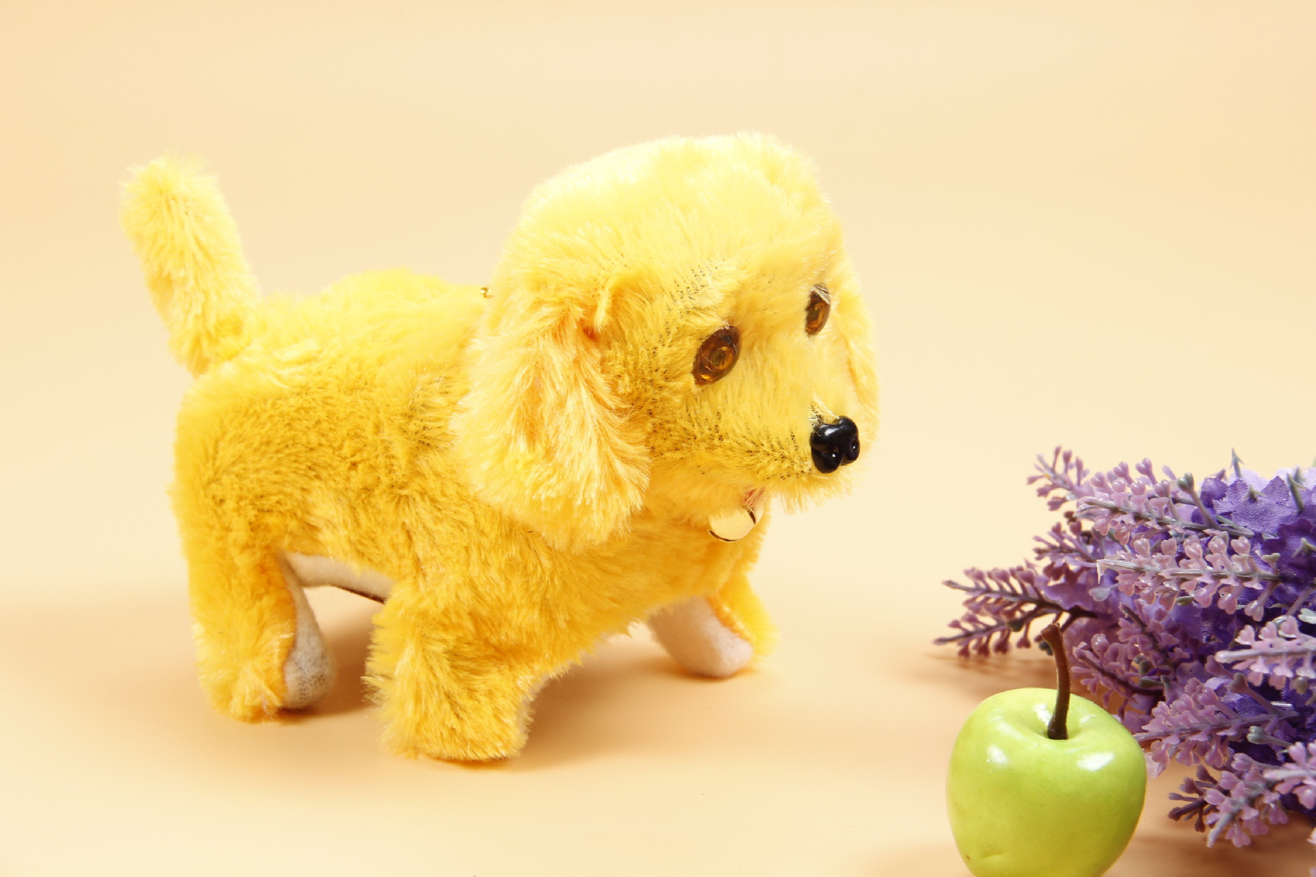 厂家直销直毛狗 儿童益智玩具 可爱灵动狗狗毛绒玩具批发