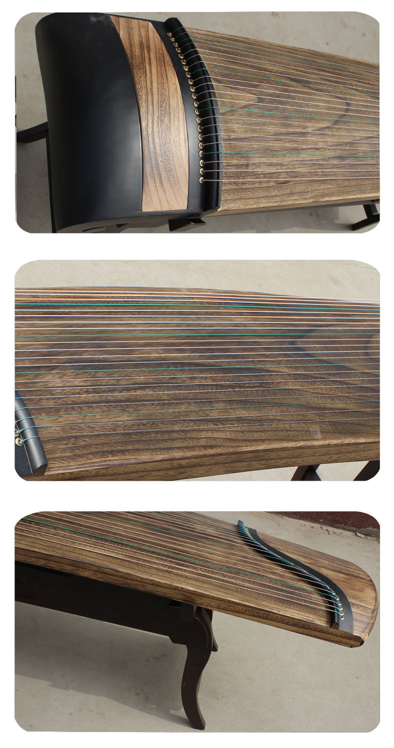 新品楠木原木色古筝乐器厂家供应演奏教学成人