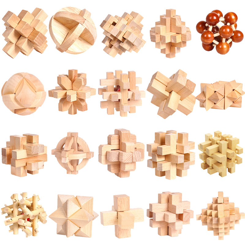 儿童早教益智孔明锁玩具鲁班球鲁班锁地摊爆款积木地推礼品减压