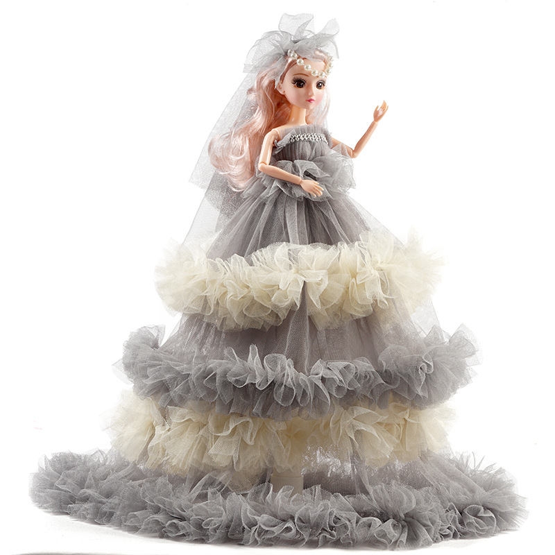 Cute Loli Yuyuyuba Doll Toy Wedding Dress Princess 3d Real Eye Girl Toy Birthday Gift