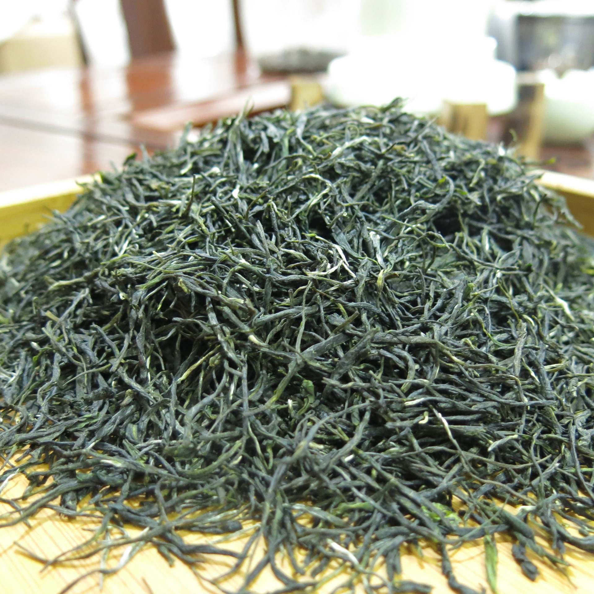 英山直条毛尖2022年茶叶新茶湖北产地厂家批发口感好云雾春茶绿茶