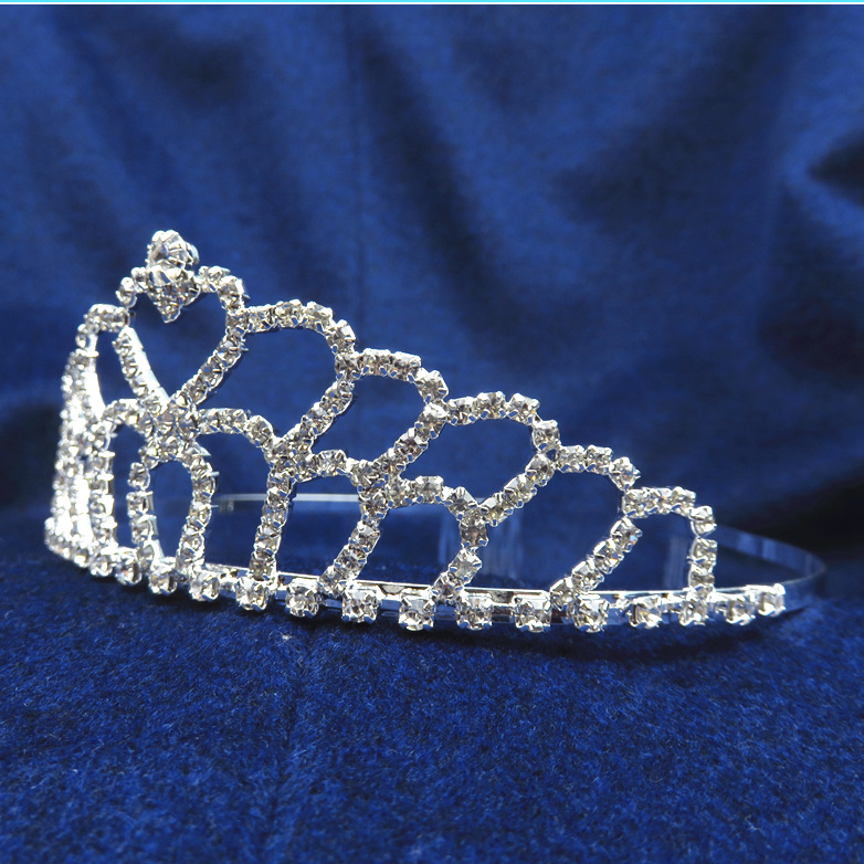 水钻新娘饰品_大皇冠水钻新娘饰品批发 冠军皇冠饰品公主发箍hg0086