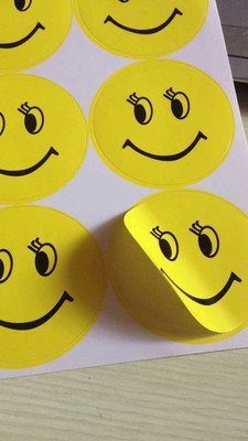 10张/包 不干胶微笑贴纸哭脸笑脸贴学生贴纸粘贴纸10元以下表扬贴