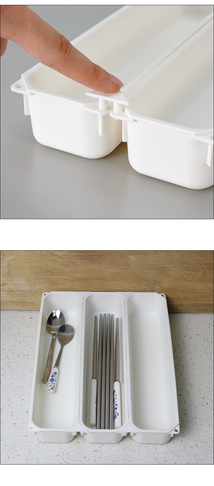 筷子收纳盒 日式长型筷子收纳盒现代简约筷子收纳盒筷子筒