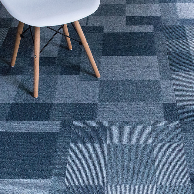 【源头工厂】方块简约地毯直销温馨欧式丙纶pvc方块地毯