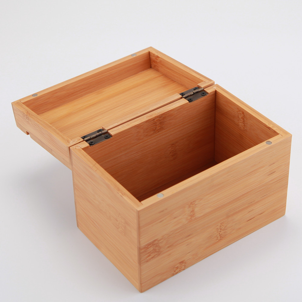 可定制竹茶叶盒 密封防尘茶包存放箱 杂物小物件收纳木盒