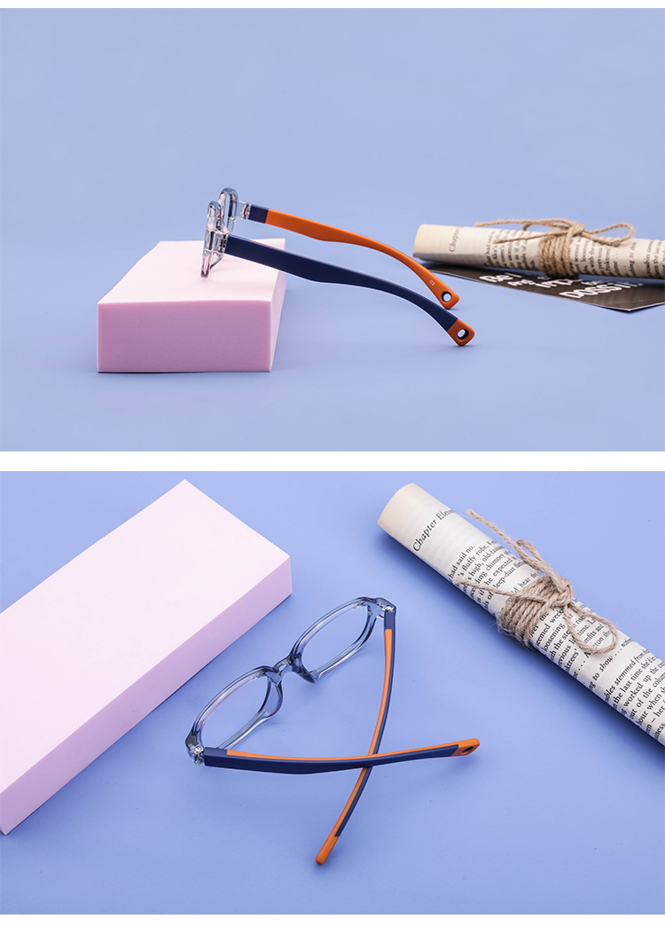 宝宝眼镜框安全硅胶眼镜框女可爱 公主宝宝配学生小孩子简约眼镜