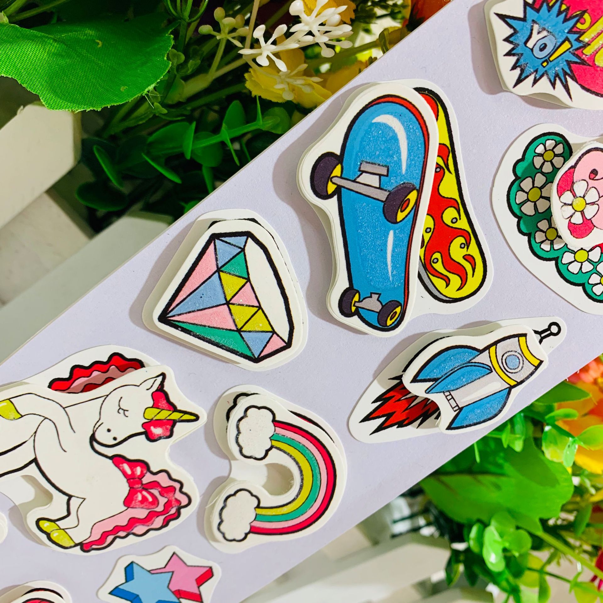 小号金粉纸张立体卡通层层贴3d可爱小贴纸相框贴双层粘贴厂家直销