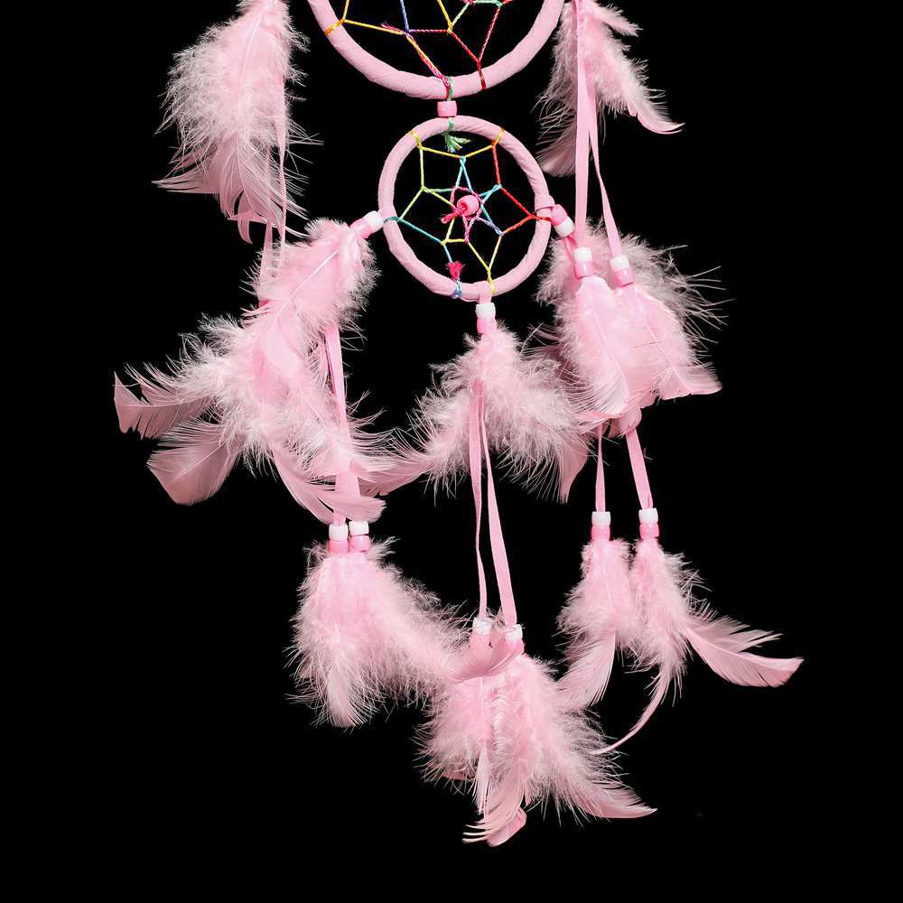 星星捕梦网风铃挂饰纯手工羽毛学生毕业创意生日礼物梦网礼品挂件