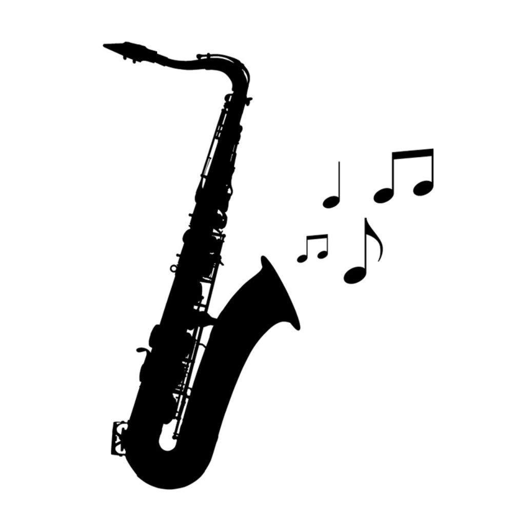 亚马逊外贸专供萨克斯 音符 创意精雕艺术墙贴画 一件起批