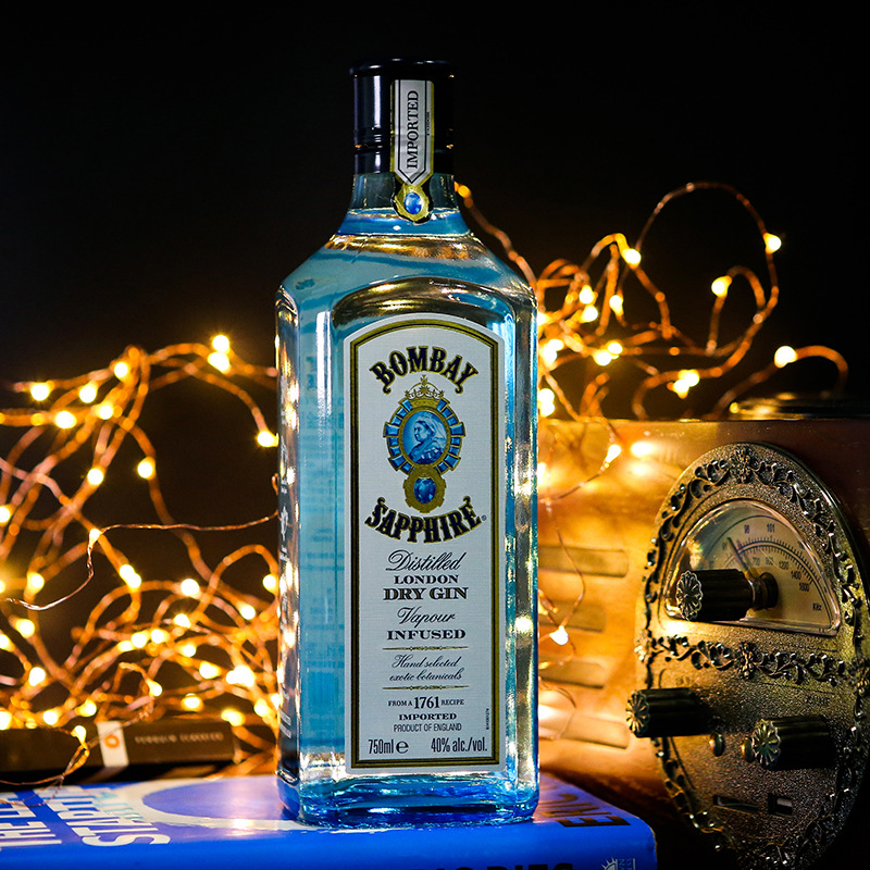 洋酒孟买蓝宝石金酒 毡酒 琴酒 bombay sapphire gin杜松子酒