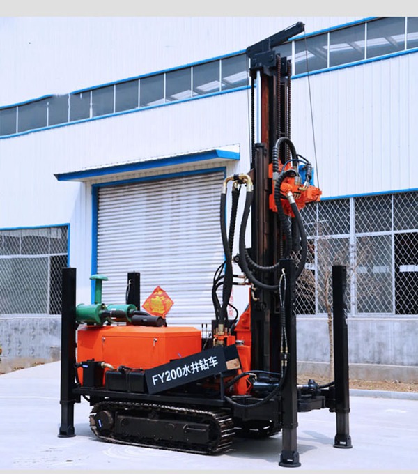 履带式水井钻机 气动打井机飞达fy200中深孔钻机履带液压水井钻机
