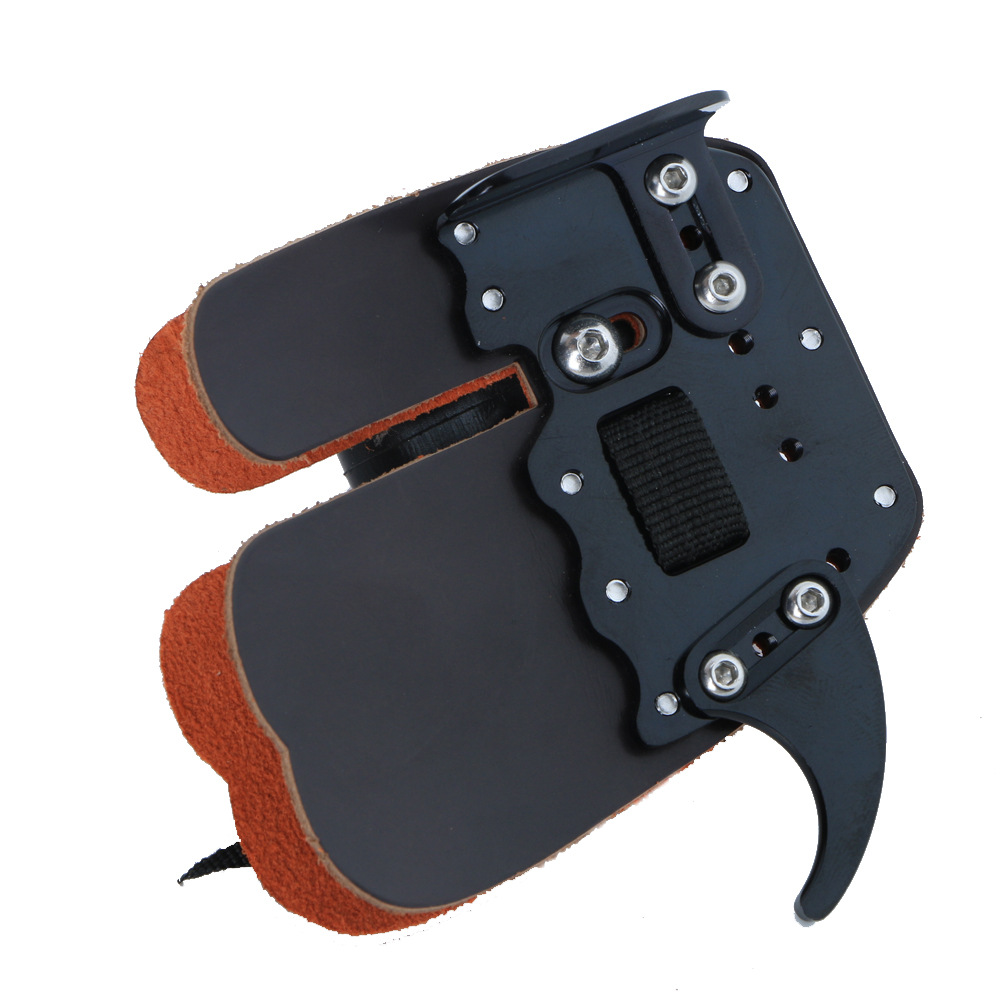 huwairen红蓝黑3色 专业反曲弓竞赛护指 射箭馆弓箭比赛高级护指