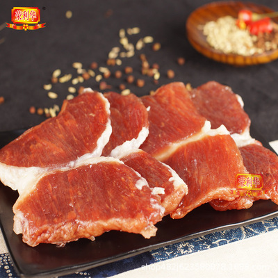 广式可口劲道腊肉 金钱片风干爽口猪脊肉 肉质紧致味美腊肠制品