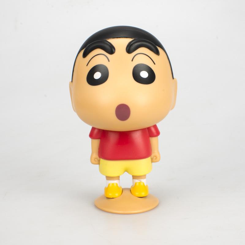 动漫蜡笔小新玩具手办小新模型ohato桃哈多鳄鱼饼干公仔眼摆件