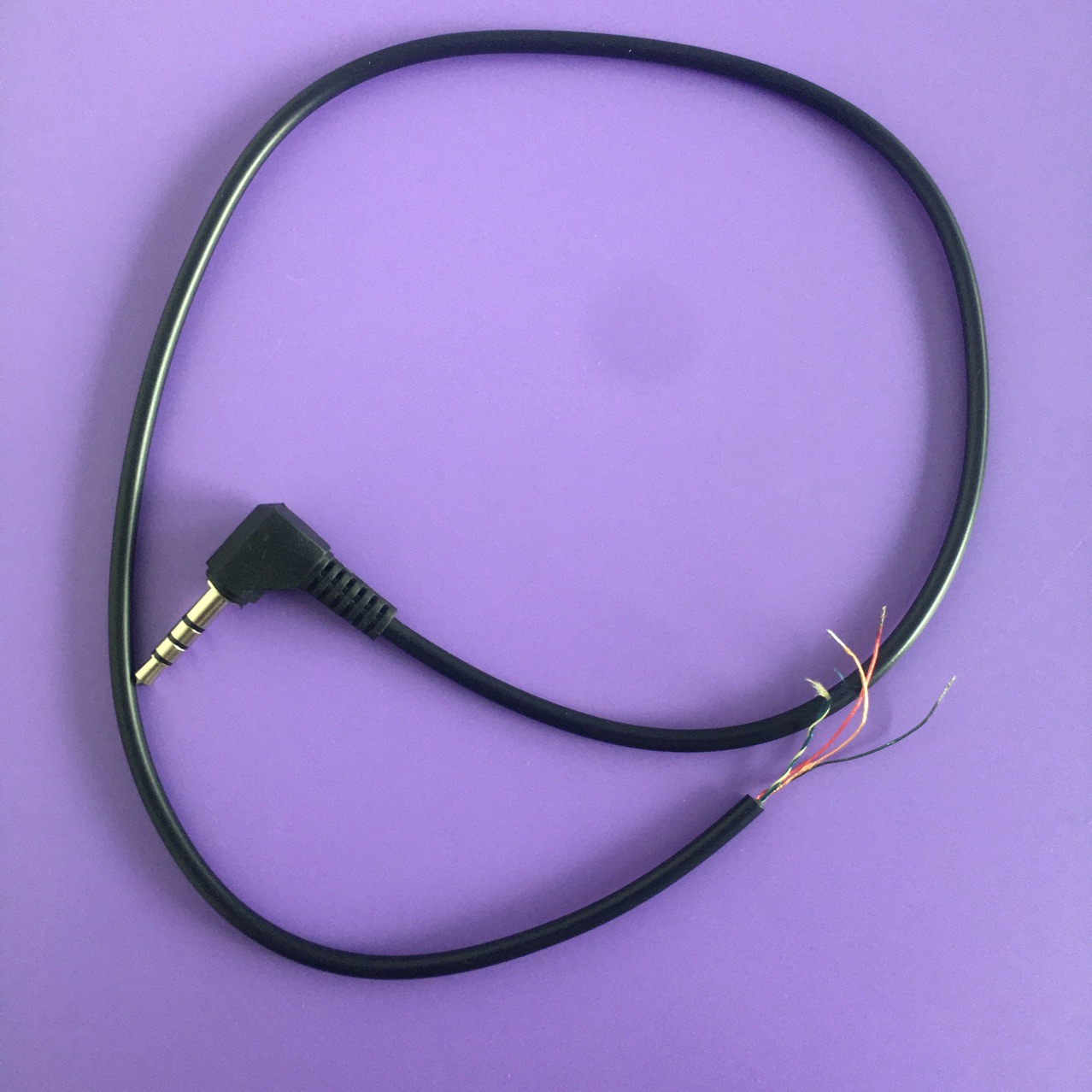 可视锚鱼线3.5mm立体声四极外露17mm可视钓鱼锚鱼摄像头连接线