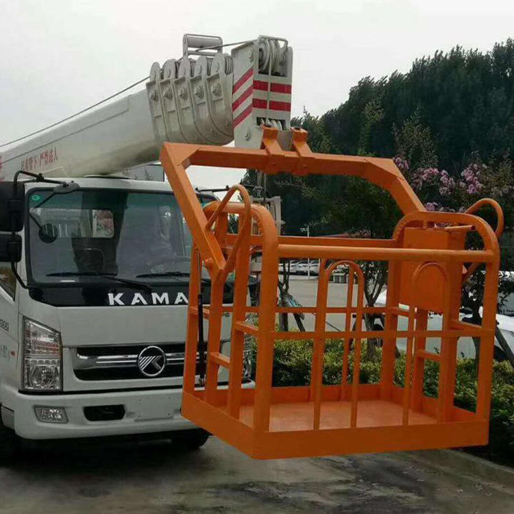 360度自动旋转吊车吊篮 高空作业免拆小钩吊框 自动调平吊笼