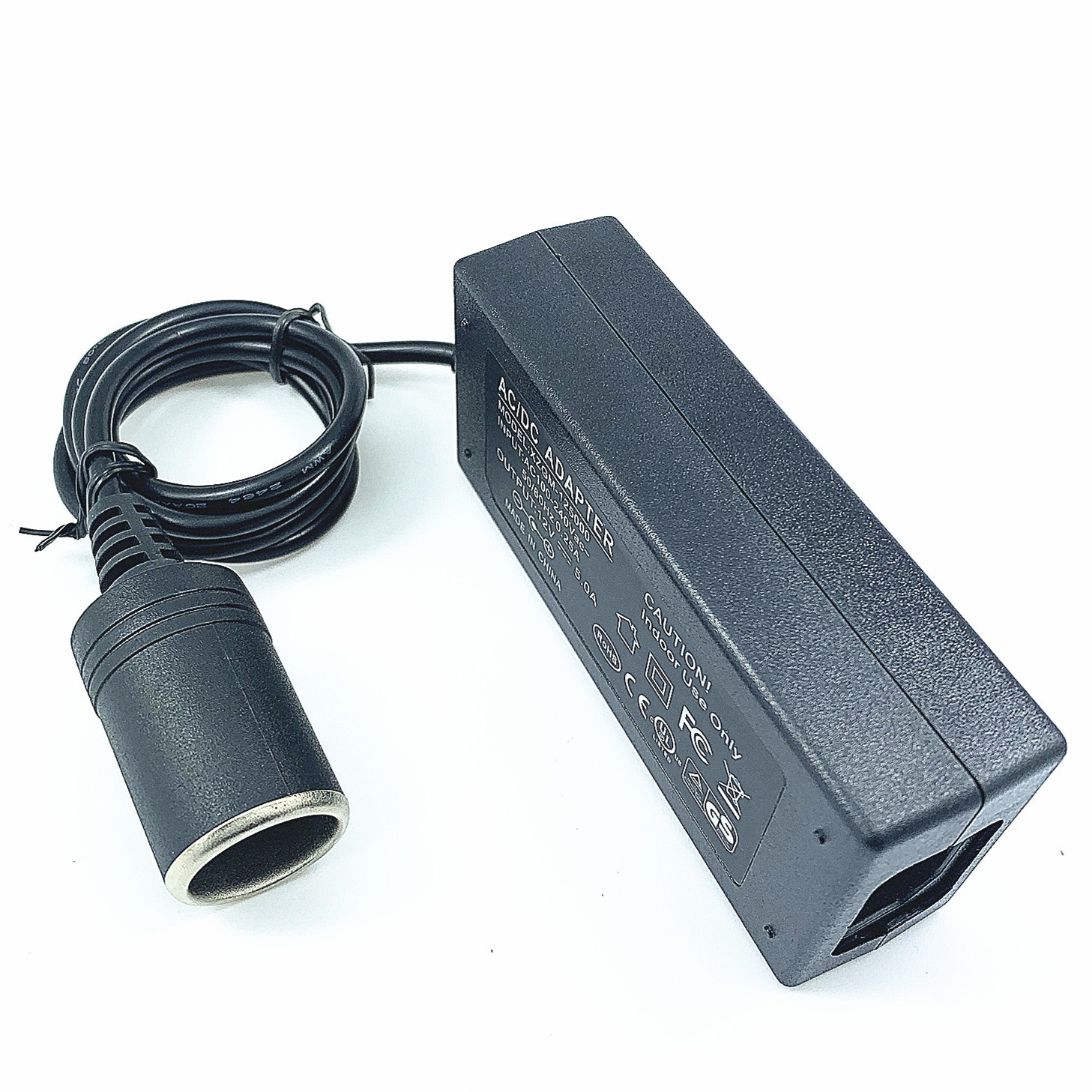 60w逆变器/电源转换器220v转12v5a点烟器电源/车用转家用逆变器