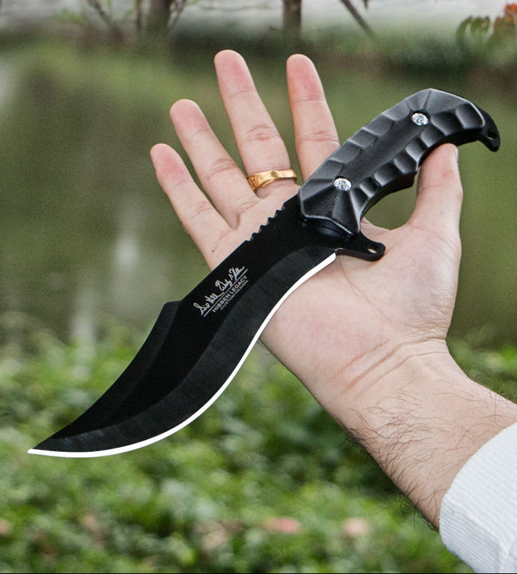 户外刀具战术特战直刀野外求生多功能军刀长款防身随身高硬度小刀