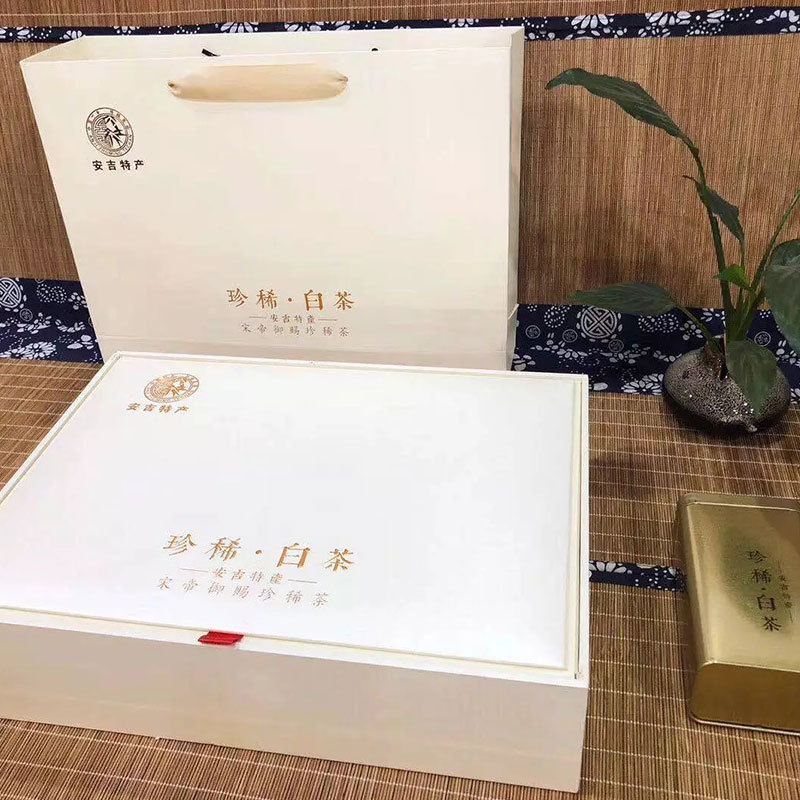安吉白茶浙江安吉源产地精美礼盒5罐装250克