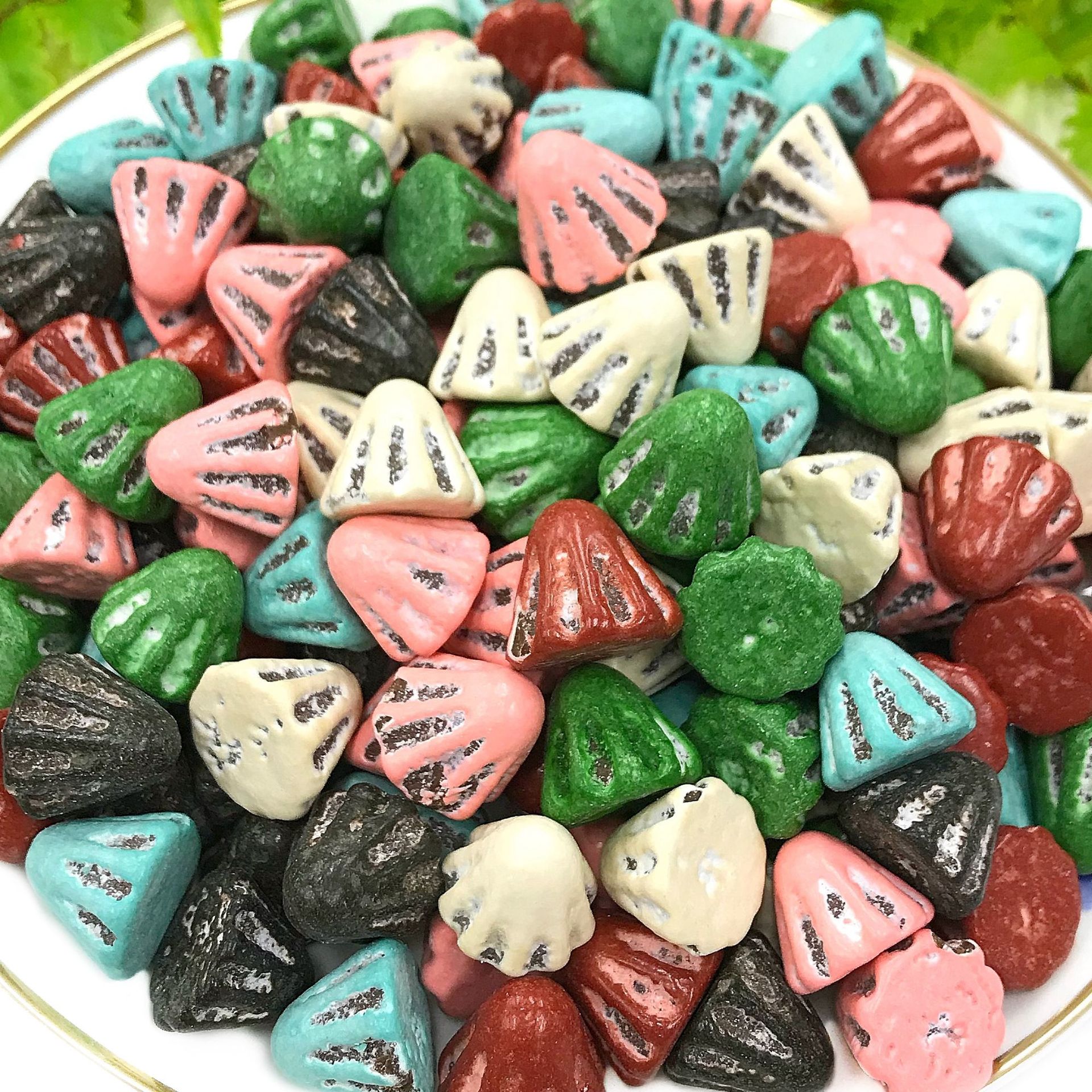 5kg彩色巧克力豆散装批发香脆瓜子石头巧克力糖果