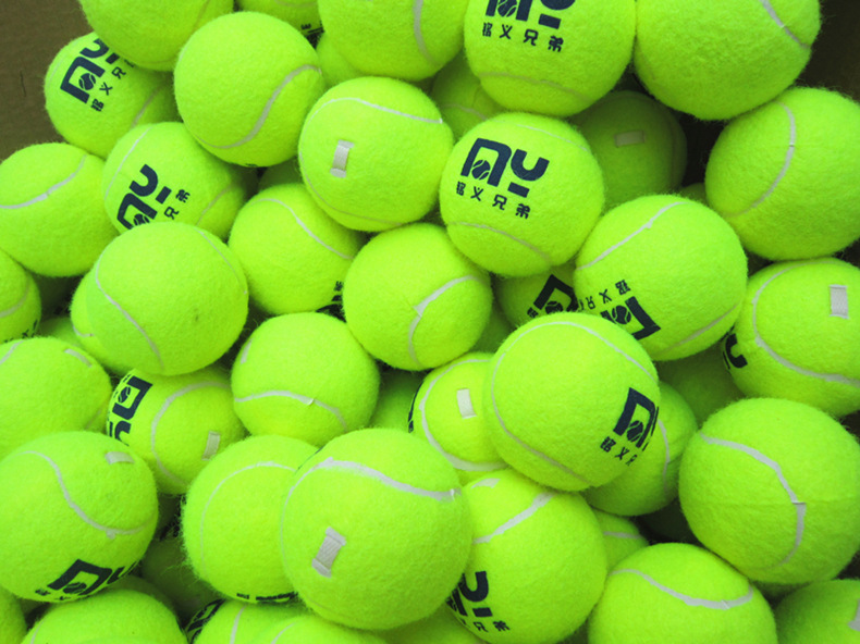 本款网球有全黄色和红加黄两种颜色,默认随机发,散装的,需要指定