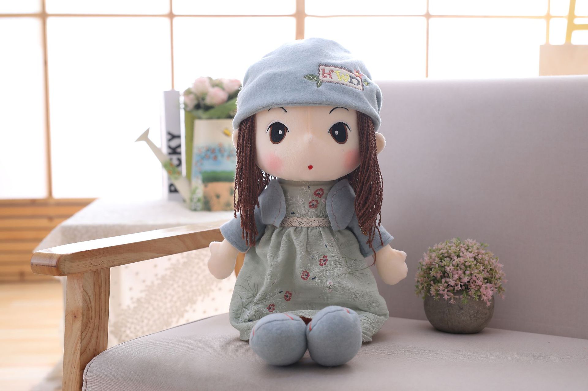 正版可爱浅浅菲儿豪伟达毛绒玩具小女孩布娃娃公仔儿童玩偶