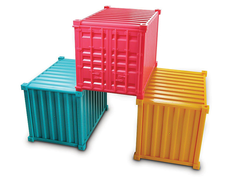 原创集装箱塑胶礼品盒糖果食品包装盒货柜模型文具玩具发饰收纳盒