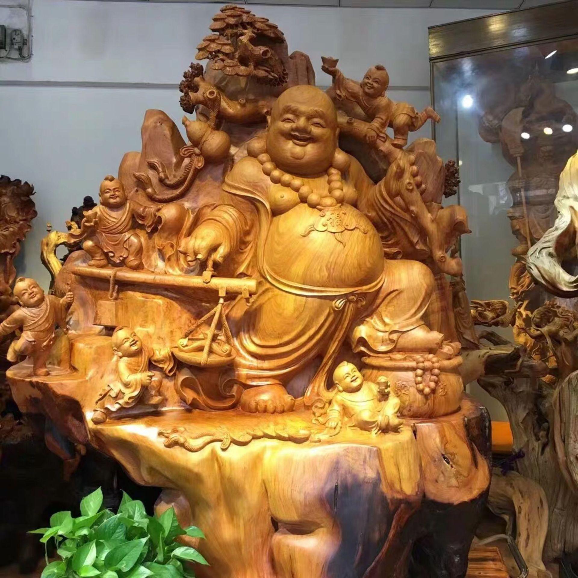 崖柏根雕摆件关公观音寿星山水人物佛像木雕雕刻工艺品根雕桌摆件