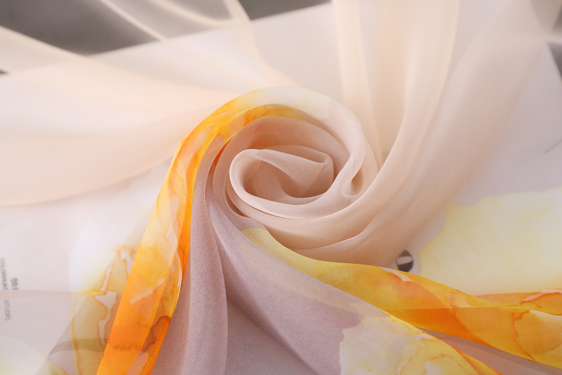 新款优柔纱唯美丝巾女 花朵印花高雅丝巾 旅游沙滩巾仿桑蚕丝披肩