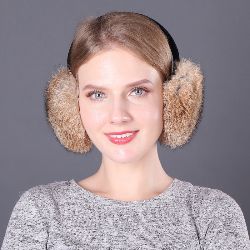 耳套耳罩 冬季保暖耳套 女皮草耳捂 男 耳暖 耳包 兔毛护耳耳罩现