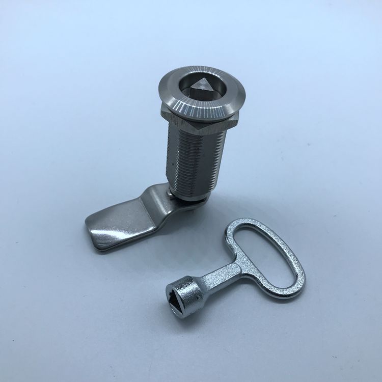 ms705-50三角芯不锈钢圆柱锁(含钥匙),不锈钢电柜门锁