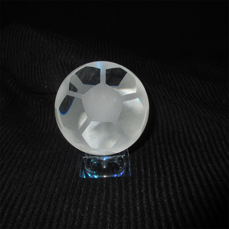 厂家供应精品水晶喷砂篮球定制刻字批发零售