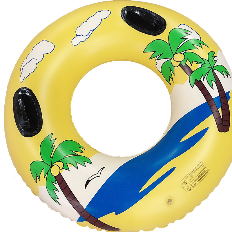 凯翔游泳圈成人加厚材质一米把手加大胖子救生圈男女 厂家直销