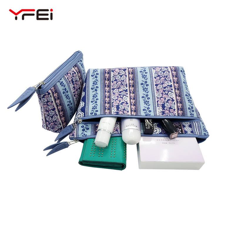 Fashion Printing Portable Cosmetic Bag Lazy Lady Cosmetics Storage Bag Cotton Portable Mother and Child Bag Customization