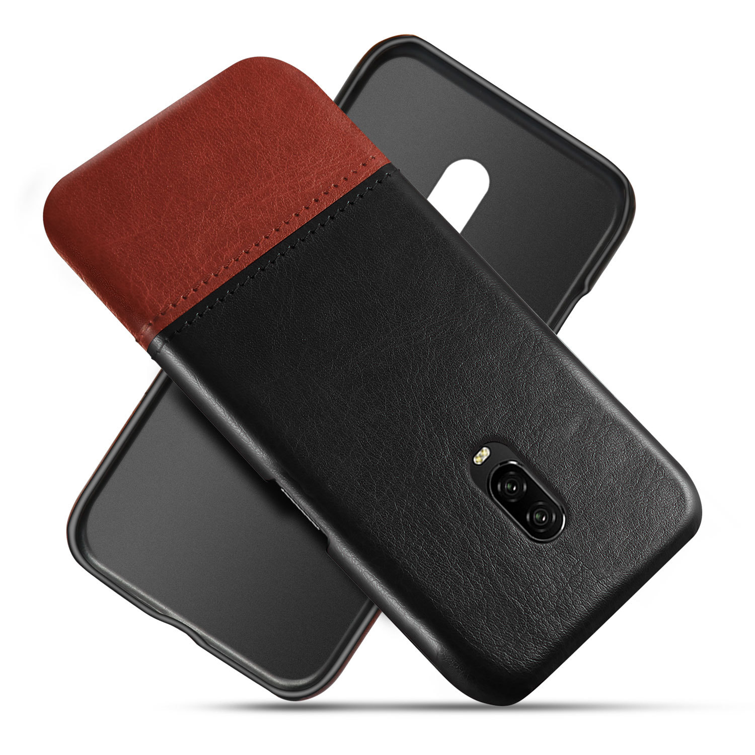 适用于一加6t手机壳 手机套oneplus 6t保护套1 6t拼皮保护壳皮套