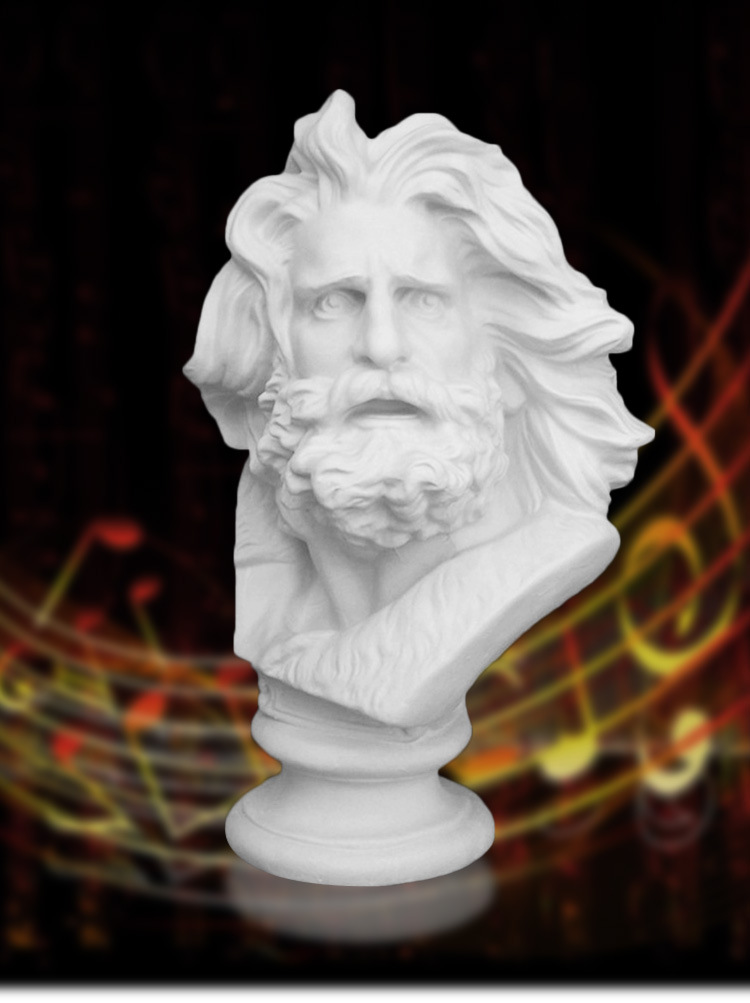 艺伯乐马赛曲石膏像62cm 人物头像素描教具雕塑摆件模型雕像装饰