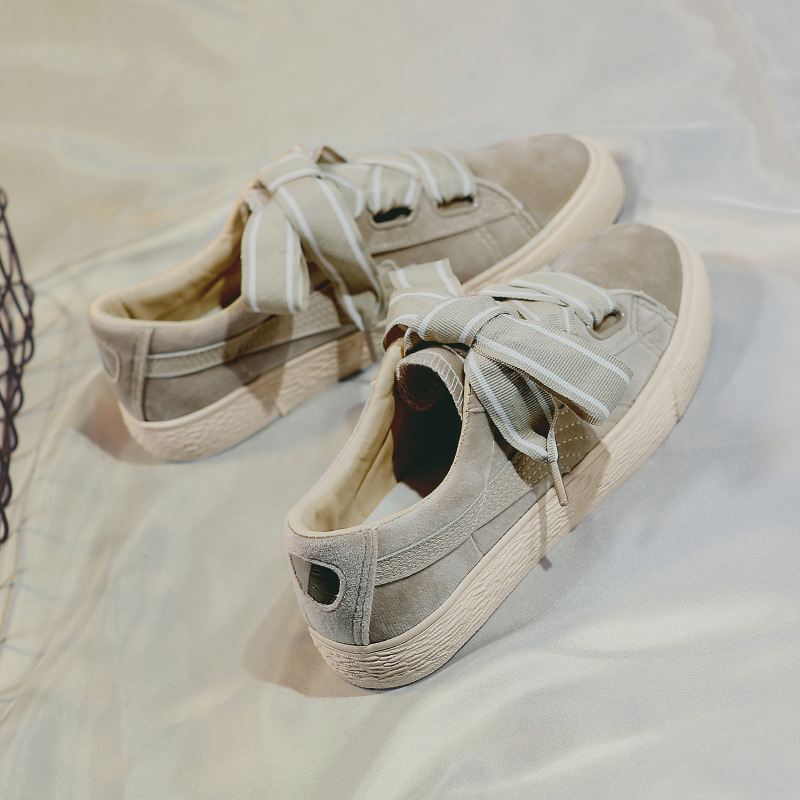 复古港风chic鞋子帆布鞋女2019春新款韩版学生百搭ins板鞋女街拍