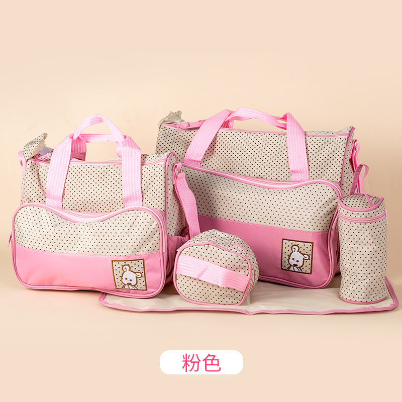 Mummy Bag Five-Piece Set Korean Mummy Bag Mummy Bag Match Sets PUC Oxford Cloth for Mother and Baby Care