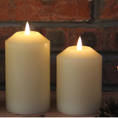 2019仿真石蜡尖头led蜡烛灯上下摇摆式火焰蜡烛灯 黑色灯芯蜡烛灯