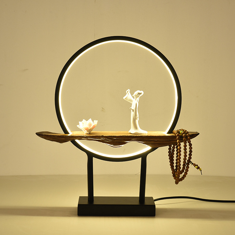 新中式台灯卧室床头灯创意中国风客厅书房灯现代简约家用装饰灯具