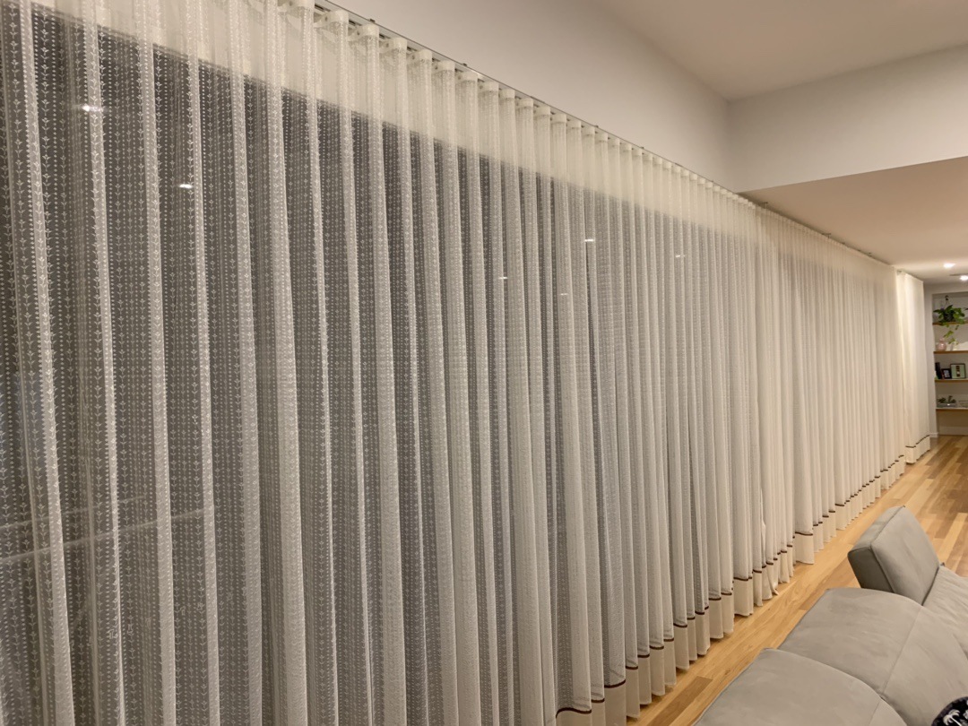 东南亚澳大利亚畅销整齐定距酒店工程水波帘波浪蛇形帘窗帘轨道