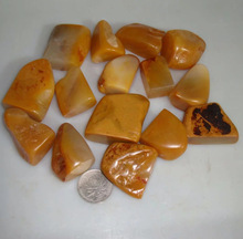 15个组雅玩收藏老挝北部田黄结晶料麦芽黄原石料随形印章手玩把件